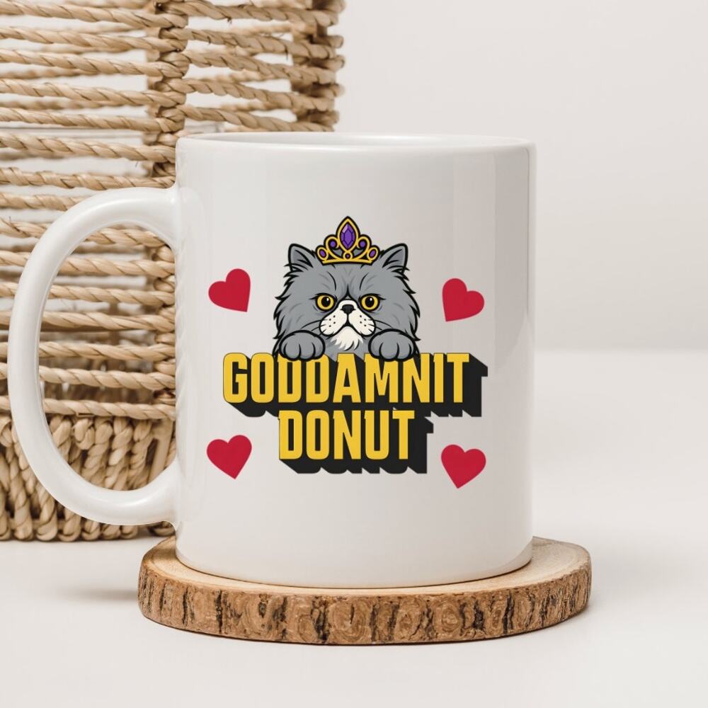 Dungeon Crawler Carl 15 oz Mug Coffee Cup Donut Cat Funny Novel Book 23